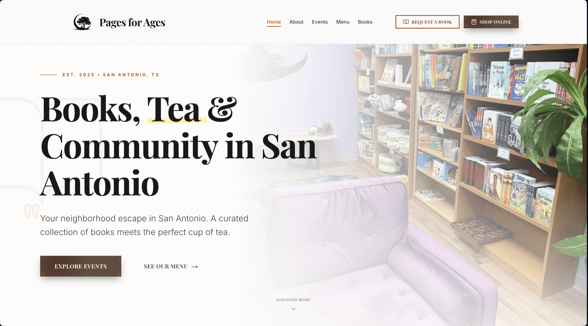 Pages for Ages website by Infinite Development